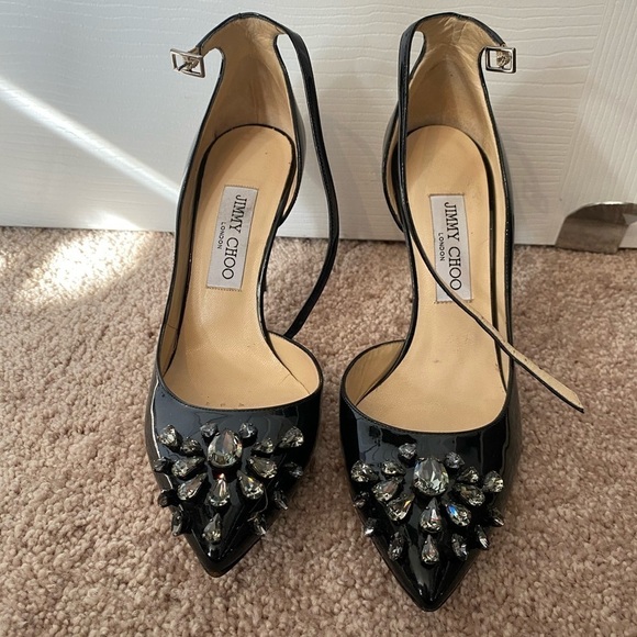 Jimmy Choo Studded Strap Pup Heel - Picture 2 of 9